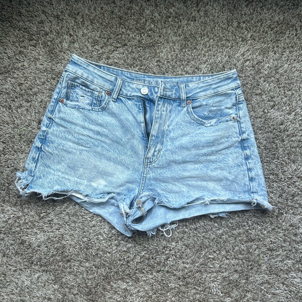 American Eagle Outfitters Blue Jean Shorts High-Waisted